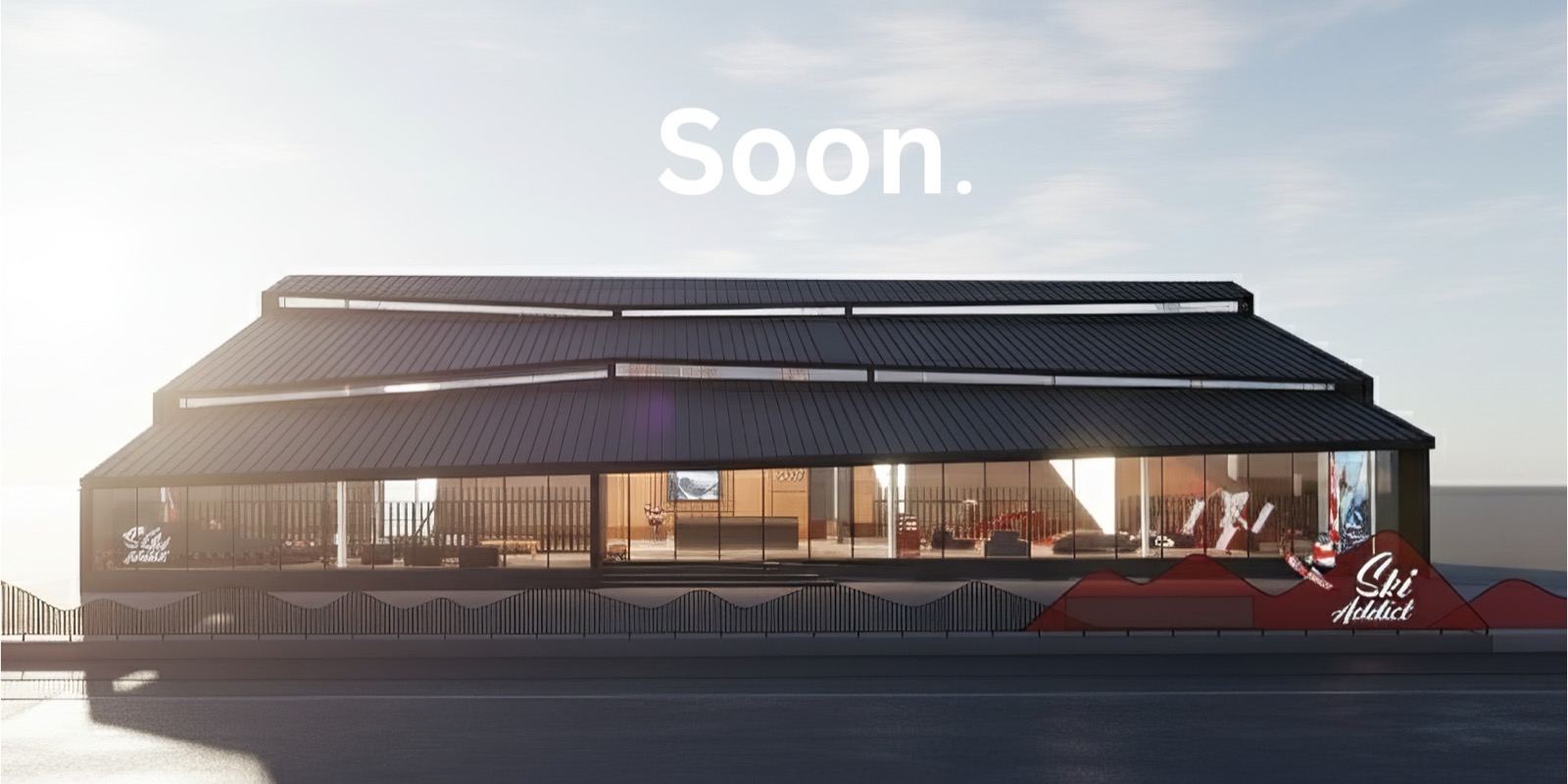 Indoor ski lane at Ski Addict in Bangkok