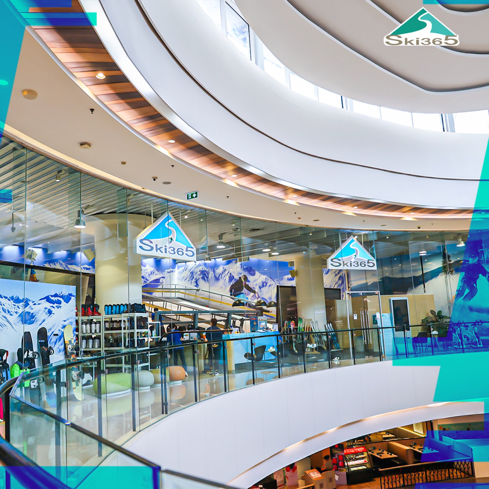 Indoor ski practice slope at Ski365 near Bangkok