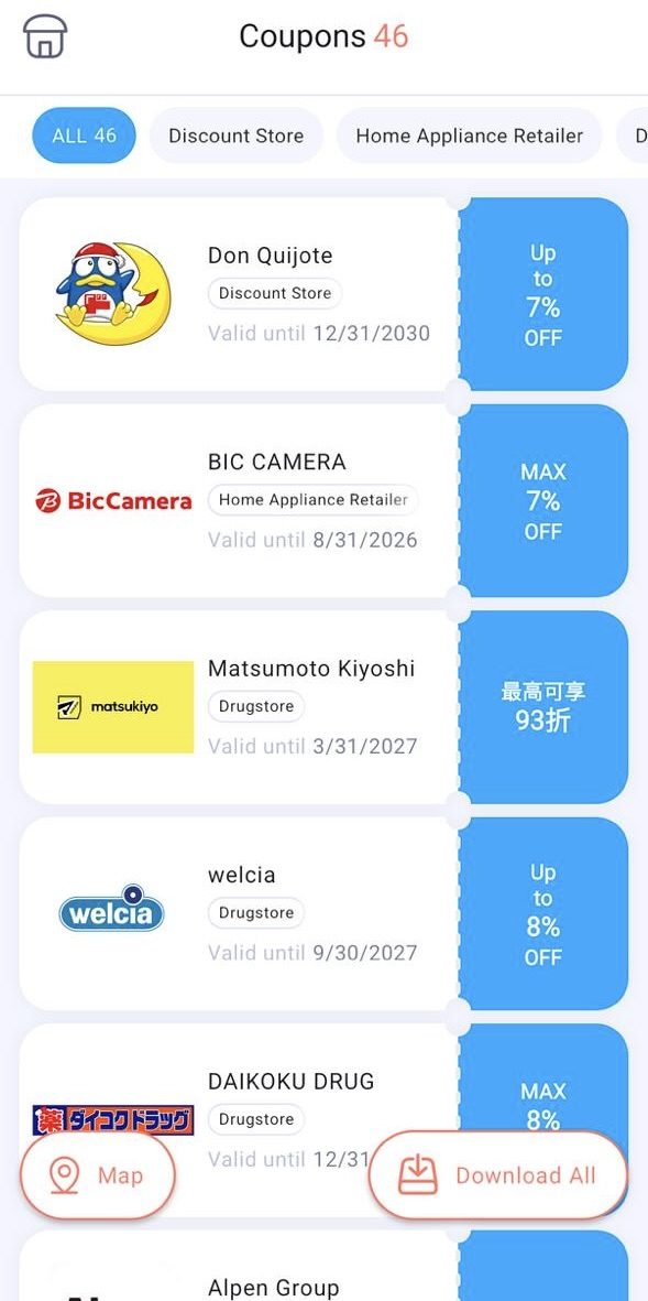 Payke coupon list with Japan store discounts