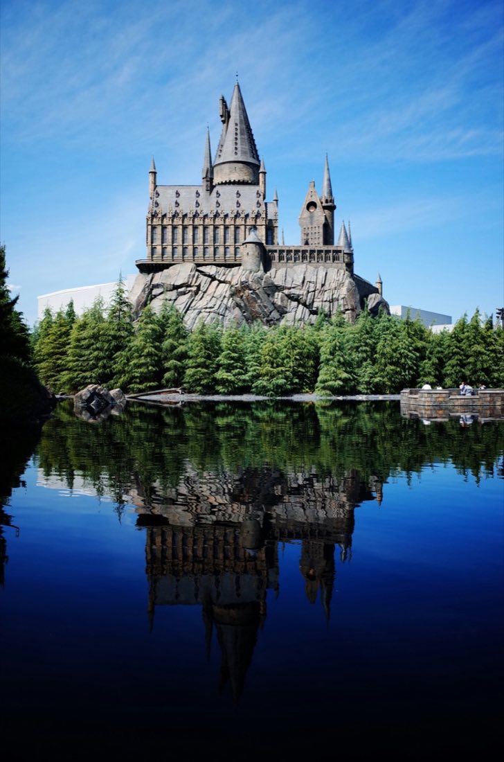 Hogwarts castle area at Universal Studios Japan